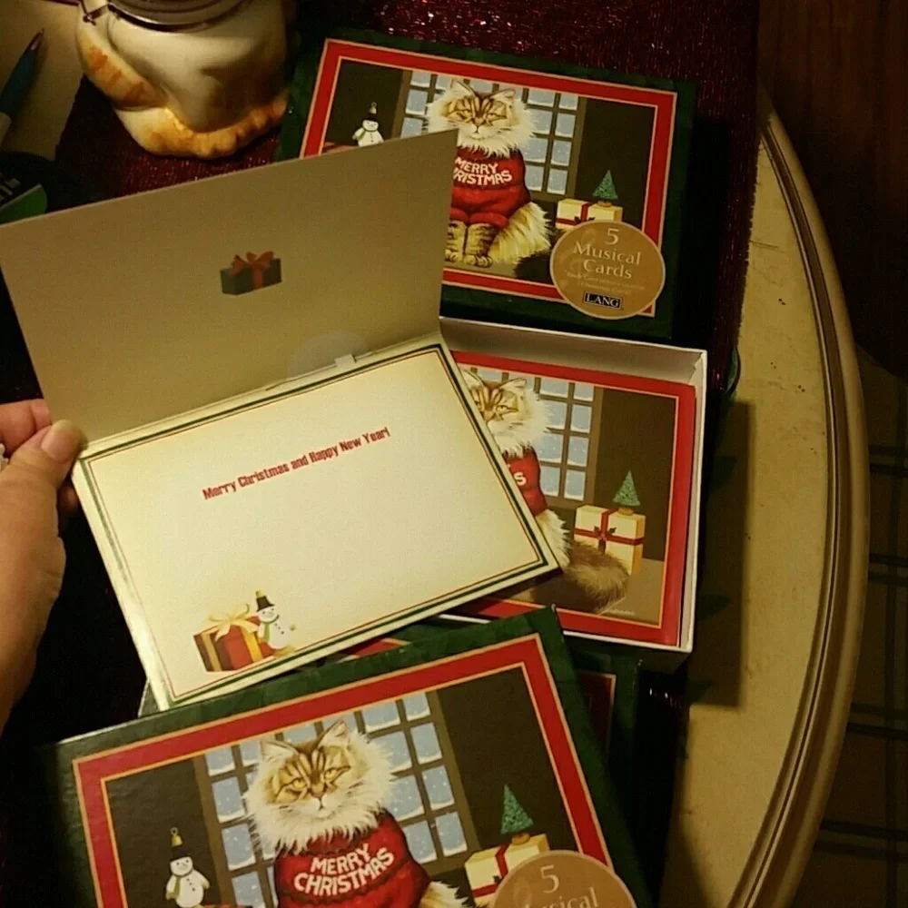 Christmas cat cards